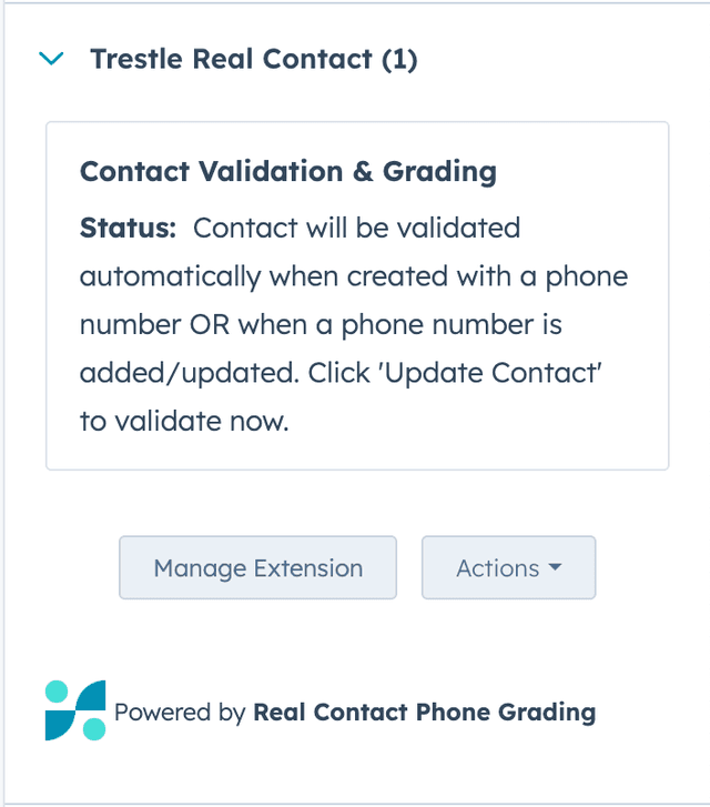 CRM card without auto-validation